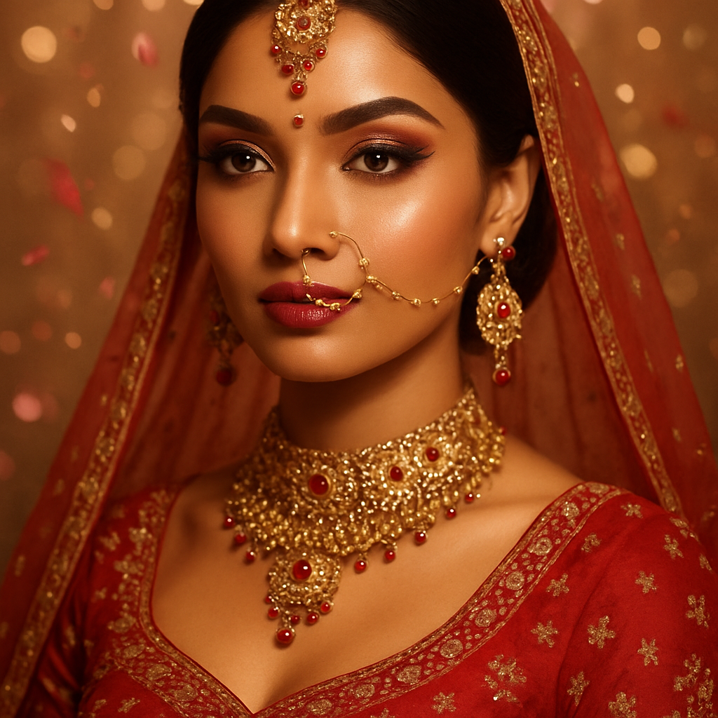 Nepali bridal makeup by Glow & Grace